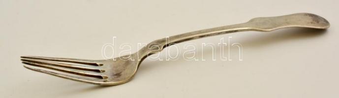 Ezüst (Ag.) villa készlet (6 db), jelzett, h:17,5 cm (6×), nettó:256 g