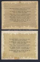 1848. 10Ft "Kossuth bankó" (10x) hátlapi fordított alapnyomat T:III/IV,IV,restaurált