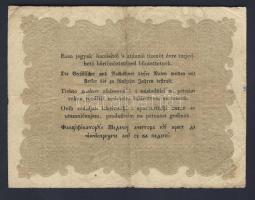 1848. 10Ft "Kossuth bankó" hátlapi fordított alapnyomat T:III/IV+