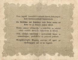 1848. 10Ft "Kossuth bankó" hátlapi fordított alapnyomat T:II/III