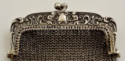 Antik ezüst(Ag) pénzerszény, jelzés nélkül, 9x6,5 cm38,7 mg