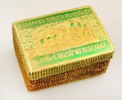 1938 Budapesti Turista Egyesület Dr. György Dezső menedékház 100 db zöld-arany dombornyomásos levélzáró