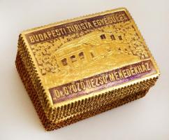 1938 Budapesti Turista Egyesület Dr. György Dezső menedékház 100 db lila-arany dombornyomásos levélzáró