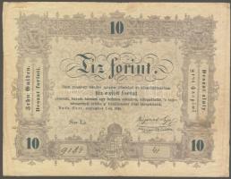 1848. 10Ft "Kossuth bankó" T:III