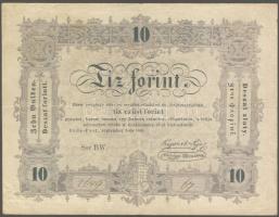 1848. 10Ft "Kossuth bankó" T:III