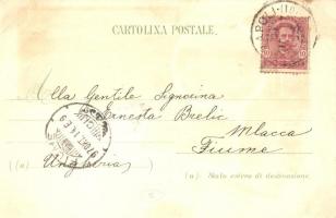 1897 (Vorläufer!) Pompeii (Pompei), Amphiteatro / Amphitheatre, city ruins, ox cart, folklore. Carlo...