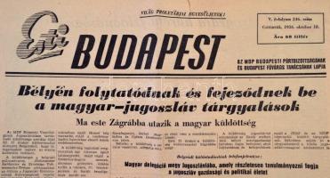 1956 Vegyes 1956-os folyóirat tétel, 13 db:
Népszabadság, 84. évf. 255. sz., 1956. október 29. 
Ma...