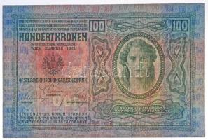 1912. 100K "2411 53891" sorszámmal T:I- nagyobb szamárfül a jobb alsó sarokban / Hungary 1...