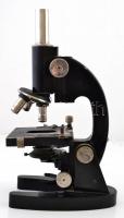 PZO lengyel mikroszkóp, tükör nélkül, m: 35 cm