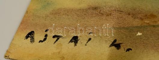 Ajtai jelzéssel: Terefere. Akvarell, papír, 49×62 cm