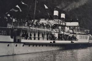 cca 1896 az Erzsébet királyné gőzhajó elrendezési terve, tervmásolat, 33,5×41,5 cm + az Erzsébet kir...