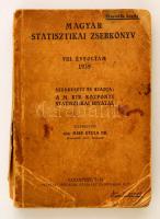 1939 Magyar Statisztikai Zsebkönyv VIII. zsebkönyv, szerk. dr. Mike Gyula