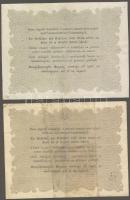 1848. 10Ft "Kossuth bankó" "tizenöt" csak egy pontos nyomdahibával(2x) T:III/IV+...