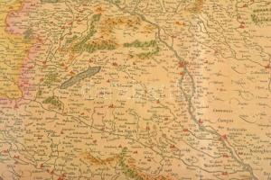 1585 A Magyar Királyság térképe. Hungaria.
(Dusiburg, 1585. Mercator, Gerhard). Színezett rézmetsze...