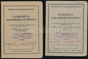 1897-1980 Vegyes takarékbetétkönyv tétel, közte, Magyar Leszámitoló- és Pénzváltó-Bank, Országos Tak...