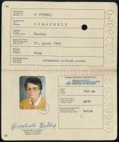 1987 Wien, Reisepass Republik Österreich - osztrák útlevél, 2 db / Austrian passports