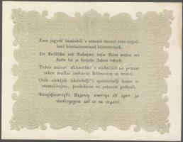 1848. 10Ft "Kossuth bankó" "Buda pont Pest" vessző helyett T:II foltos