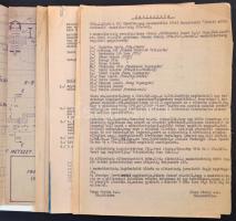 1954 A Sztálin úti földalatti vasút terve, illetve kapcsolódó dokumentumok: jegyzőkönyv, megvalósítási tanulmány, meghívók, stb.