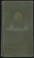 1937 Bp., Magyar Királyság által kiállított útlevél, fénykép nélkül / Hungarian passport without pho...