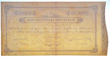 1847. 5Ft "Iparműtári Alapítvány Jegy" "21831" sorszámmal T:II RR! / Hungary 184...