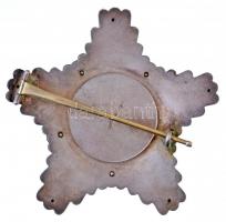 Finnország ~1925. "Fehér Rózsa Lovagrend Nagykeresztjének csillaga" zománcozott, jelzett A...