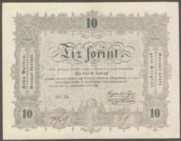 1848. 10Ft "Kossuth bankó" "Buda-Pest" után pont, vessző helyett! T:II picit restaurálva