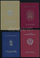 Vegyes útlevél, okmány tétel, határátlépési engedély, stb. (Magyar Népköztársaság, Románia, Deutsche...