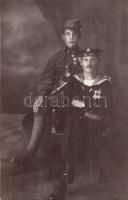 SMS Novara Osztrák-Magyar Haditengerészet Helgoland-osztályú gyorscirkáló matróza / Austro-Hungarian Navy, K.u.K. Kriegsmarine light cruiser mariner. photo