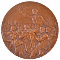 Finnország 1952. "Helsinki XV. Nyári Olimpia" olimpiai bronzérem, Br emlékérem, peremén fé...