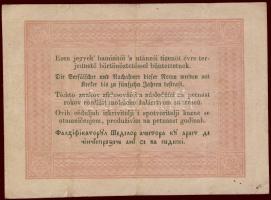 1848. 5Ft "Kossuth bankó" barna előlapon "5"-ös értékjelzés erősen lefelé és job...