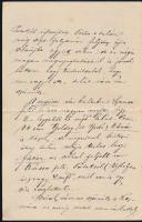 1886 Szádeczky-Kardoss Lajos (1859-1923) történész levele azonosítatlan címzettnek különféle személy...