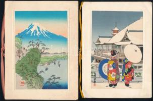 cca 1950 Üdvözlő kártya tétel, 13 db, 10x12 és 18x13,5 cm közti méretben