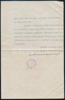 1933 a Napkelet szerkesztőségének gépelt levele Hehs Lászlóné Kilényi Magdolna (?-?) előfizetés lemo...