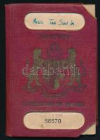 1965 Malaya / Malajzia útlevél / Malaya passport