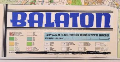 cca 1939 a Balaton térképe (két szelvény), 1:50000, M. Kir. Honvéd Térképészeti Intézet, jelmagyaráz...