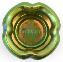 Zsolnay eozin mázas kaspó, jelzett, hibátlan, d: 11 cm, m:7 cm