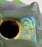 Zsolnay eozin mázas süni, jelzett, hibátlan, m:4,5 cm, h:8 cm