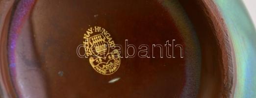 Zsolnay tulipán váza, eozin mázas, jelzett, hibátlan, m:21 cm