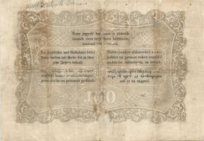 1848. 100Ft "Kossuth bankó" T:restaurált