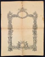 cca 1870-1880 Különféle litografált aprónyomtatványok (étlap, hirdetés, alkalmi üdvözlet stb.), nagy...