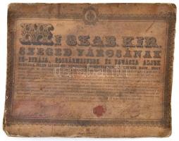 1847-1881 Két oklevél egy kartonra kasírozva: 1847 Szeged, polgárjogi oklevél, viseltes viaszpecséttel, aljegyző aláírásával, 1881 Honvéd végelbocsájtó levél (obsit) csongrádi 3. honvéd zászlóalj tizedese számára, 31x39 cm