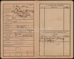 cca 1935 Klein István (?-?) tartalékos tüzér hadnagy iratai: igazolványok, kitüntetési iratok, stb.,...