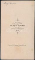 cca 1900 a Mátyás király gőzös Linznél (Urfahr), keményhátú fotó Heinrich Sommer bécsi műterméből, 6...