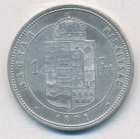 1881KB 1Ft Ag "Ferenc József / Középcímer" T:2
Adamo M15