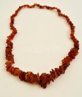 Borostyán nyaklánc / Amber necklace h:72 cm