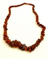 Borostyán nyaklánc / Amber necklace h:78 cm