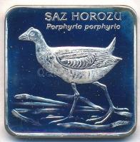 Törökország 2001. 7.500.000L Ag "Kék fú" T:PP / Turkey 2001. 7.500.000 Lira Ag "Western swamphen" C:PP Krause KM#1120