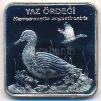 Törökország 2001. 7.500.000L Ag Márványos réce T:1(PP) / Turkey 2001. 7.500.000 Lira Ag Marbled duck C:1(PP) Krause KM#1122