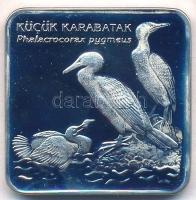 Törökország 2001. 7.500.000L Ag Kis kárókatona T:PP / Turkey 2001. 7.500.000 Lira Ag Pygmy cormorant C:PP  Krause KM#1125