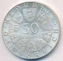 Ausztria 1974. 50Sch Ag "1200 éves a Salzburgi Dóm" T:1-,2 patina Austria 1974. 50 Schilli...